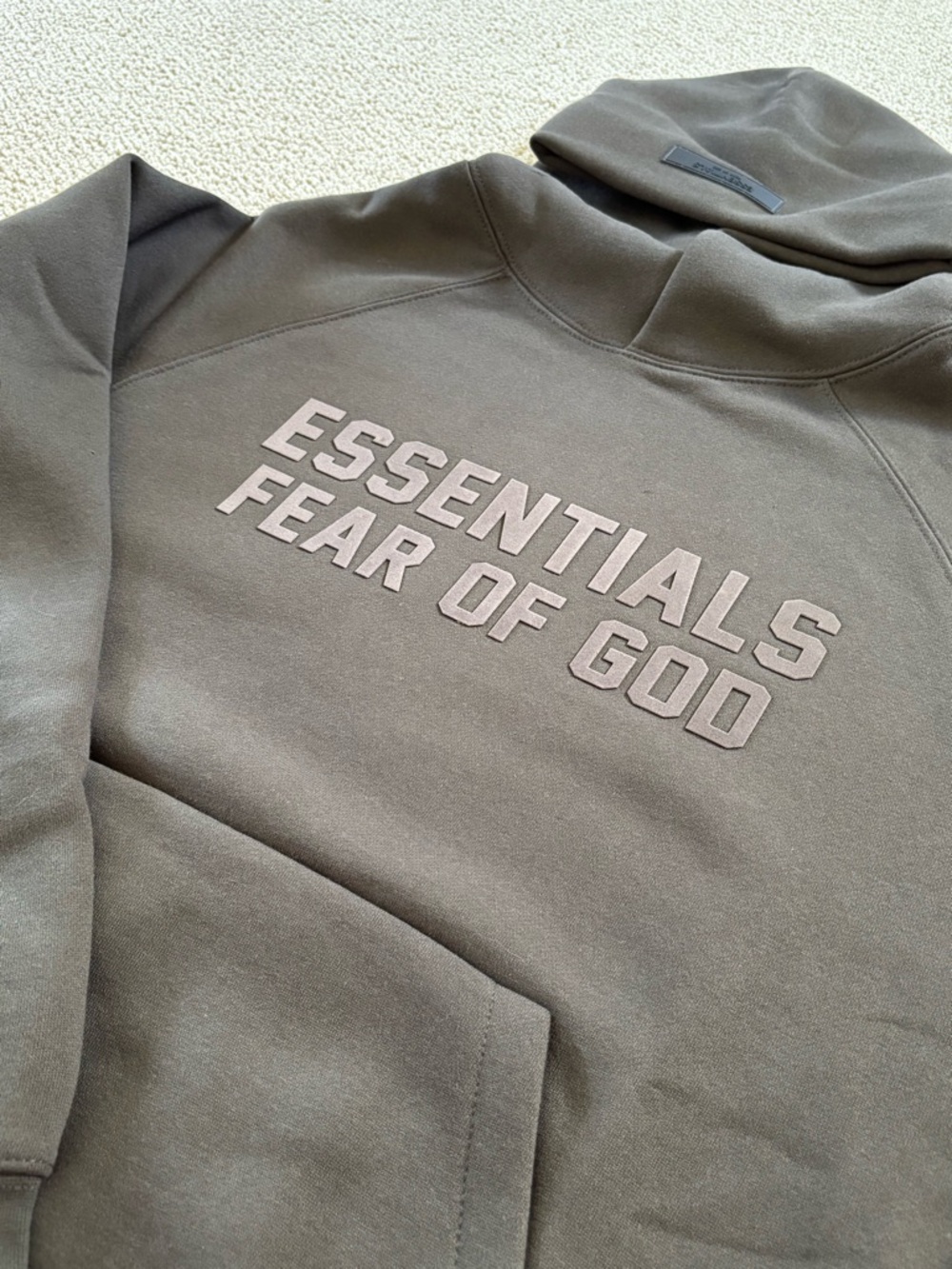 New ESSENTIALS Fear of God Off Black Hoodie